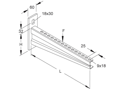 NIED Wandausleger sehr schwer   KTASS500 
