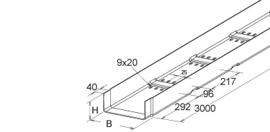 Niedax KKL80.200 Kabelrinne   KKL 80.200 