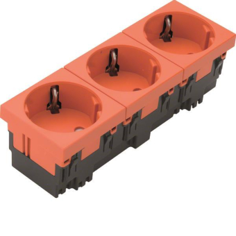 Hager Steckdose 3fach 33° 16A ESR3332004 