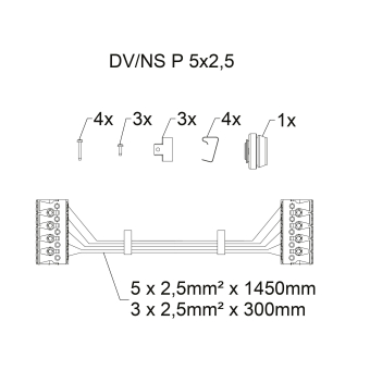 SCHUC Durchgangsverdr.     DV/NS P 5x2,5 