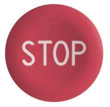 Schneider Tastenschild rund flach ZBA434 