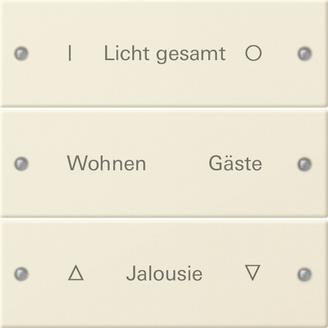 GIRA 220301 Wippenset 3fach beschreibbar 