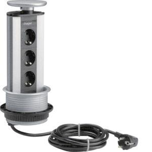 Hager Tischeinbaumodul 3Steck-  G7043LAN 