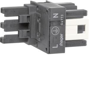 Hager H-Verteiler 1xStecker        G4773 