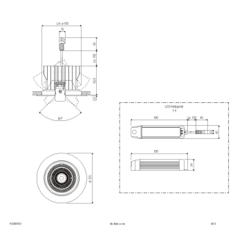 EVN LED Deckeneinbau -rund -  PC20400102 