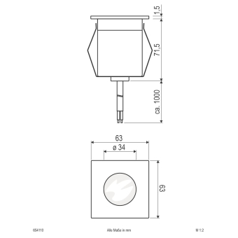 EVN LED Bodeneinbauleuchte IP65   654110 