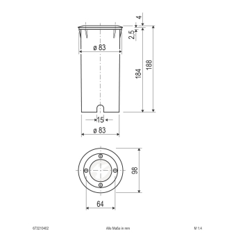 EVN LED Bodeneinbau -rund -    673210402 
