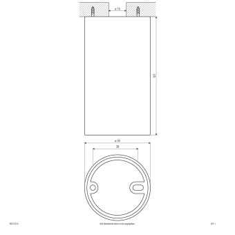 EVN Deckenleuchte rund Alu GU10 56211014 