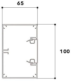 GGK 7963 Brüstungskanal aw MBR 65x100/45 