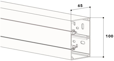 GGK 7963 Brüstungskanal aw MBR 65x100/45 