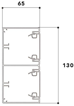 GGK 7964 Brüstungskanal    MBR 65x130/45 