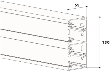GGK 7964 Brüstungskanal    MBR 65x130/45 