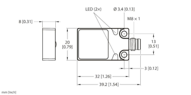 TURCK Induktiver BI5-Q08-AP6X2-V1131/S34 