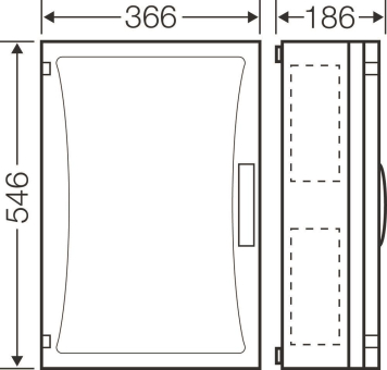 Hensel ENYSTAR Leergehäuse       FP 0471 