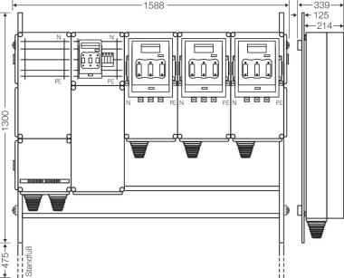 Hensel Ladeverteiler f. Mi EV 140kW 3001 