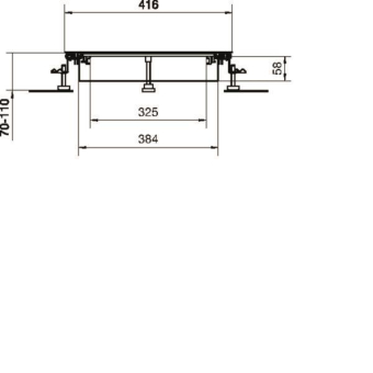 Hager Bodenkanal estrichbündig BKW400070 