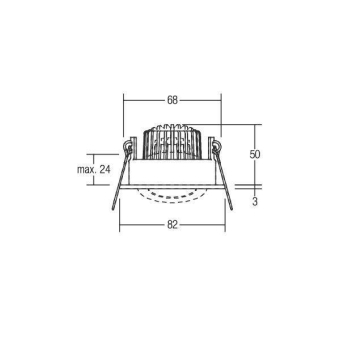 BRUM LED-Einbaustrahler         12443023 