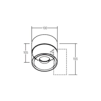 BRUM LED-Aufbaustrahler weiß    12061073 