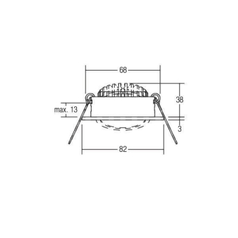 BRUM LED-Einbaustrahler 350mA,  12321074 