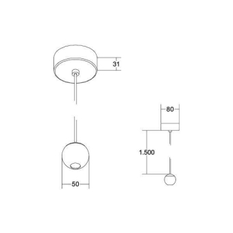 BRUM LED-Pendelleuchte sw/chrom 12119823 