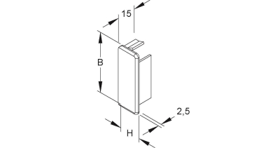 Kleinhuis Endstück 20x50         E2050.3 