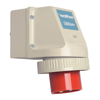 Walther Wandgerätestecker 32A 4P  638406 