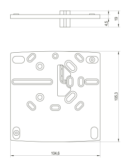 ALRE-IT Adapterplatte f.HTRRBu     JZ-17 