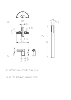 ALRE-IT Anschluss-Set Kunst.     JZ-06/1 