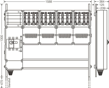 Hensel Ladeverteiler f. Mi EV 22kW 16000 