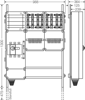 Hensel Ladeverteiler f.8 Mi EV 22kW 8000 