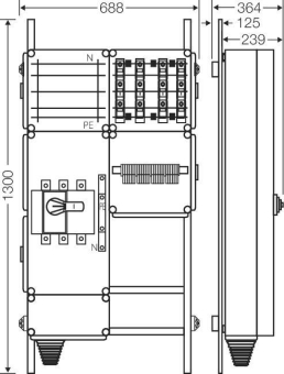 Hensel Ladeverteiler f.4 Mi EV 22kW 4000 
