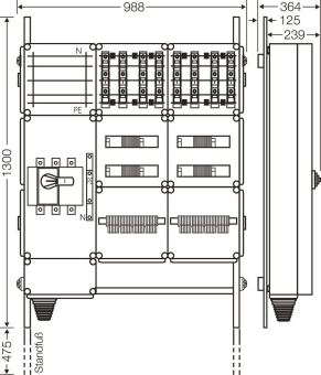 Hensel Ladeverteiler f.8 Mi EV 22kW 8100 