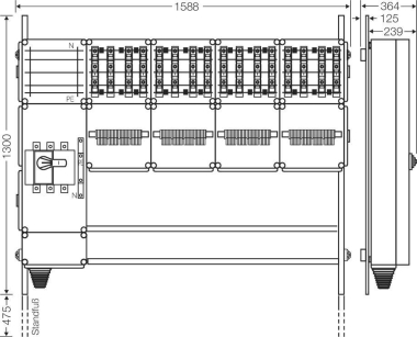 Hensel Ladeverteiler f. Mi EV 22kW 16000 