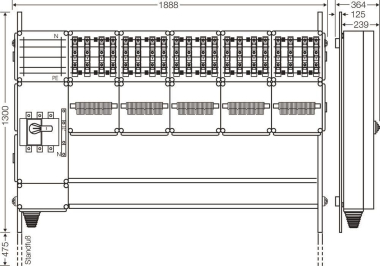Hensel Ladeverteiler f. Mi EV 22kW 20000 