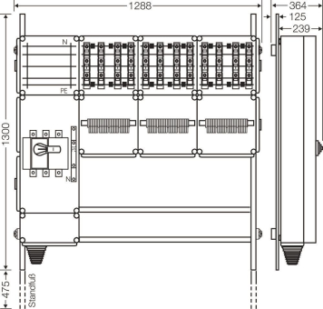 Hensel Ladeverteiler f. Mi EV 22kW 12000 