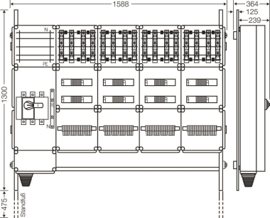 Hensel Ladeverteiler f. Mi EV 22kW 16100 