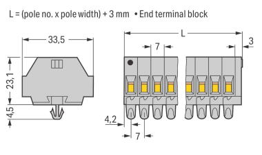 WAGO 262-153 2-Leiter-Klemmenleiste,ohne 
