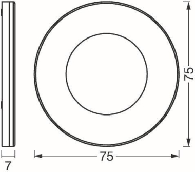 Ledvance Spot Magnet 75mm 8.5W 3000K 