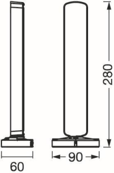 Ledvance Smart moodlights Black RGB + TW 