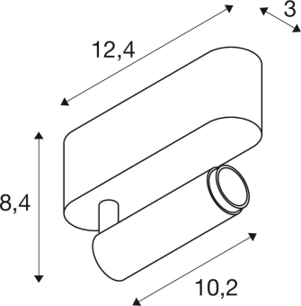 SLV GRIP! S Deckenaufbauleuchte  1009038 