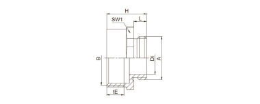 Jacob Erweiterung Messing      M32M40/FR 