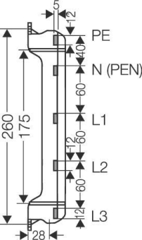 HENS Sammelschienentrdger FP ST FP ST 25 