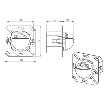 BEG 93525 Indoor 180-KNXs-DX ohne Rahmen 