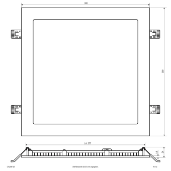 EVN LED Einbaupanel-quadr.-    LTQ300125 