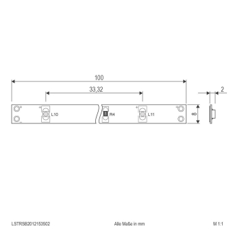EVN Unicolor-LED-Stripe LSTRSB2012153502 