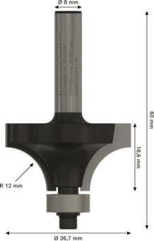 Bosch Abrundfräser 8mm R1     2608628343 
