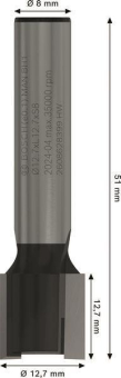 Bosch Nutfräser 8mm D1 12,7mm 2608628399 