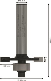 Bosch Scheibennutfräser 8mm   2608628401 