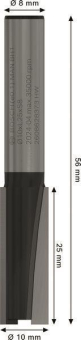 Bosch Nutfräser 8mm D1 10mm   2608628373 