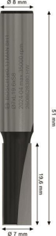Bosch Nutfräser 8mm D1 7mm    2608628380 
